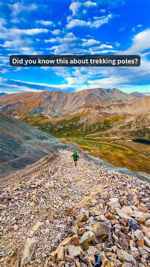 Katherine & Derrick Merwin | Colorado Adventure Couple on Instagram: "Trekking poles aren’t just for steep climbs. They help with balance, take pressure off your knees on descents, and save energy on long hikes, backpacking trips, and even trail runs. But out on the trails I frequently see people holding their poles incorrectly. They put their hand down through the strap and hold the grip tightly, which actually makes your hands and arms work way harder than they need to. Instead, it’s best to s