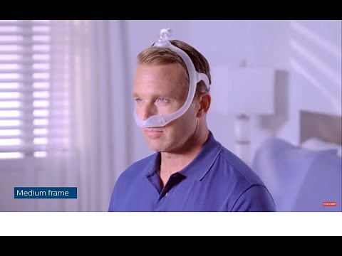 How to size and assemble the Philips DreamWear mask with under nose nasal and gel pillows cushions