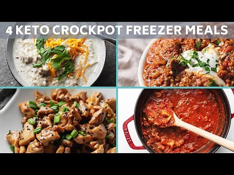 4 Keto Crockpot Freezer Meals!
