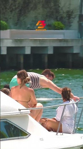 Bikini-Clad Squad Spreads Good Vibes with Happy Waves as Yacht Cruises through Haulover Inlet