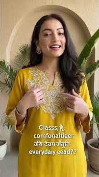 Mustard Yellow Embroidered Kurti with Pants | Elegant Ethnic Wear for Women | Daily & Office Kurti