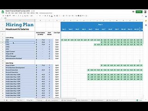 Hiring Tab Overview in Rocket Pro Forma