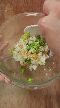 Crunchy & Colorful: Broccoli & Dried Shrimp Rice Ball 🍙 | #Shorts #Onigiri #JapaneseFood