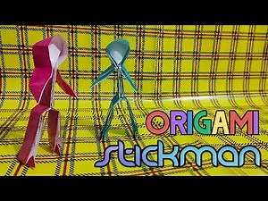 How to Make Origami Stickman - DIY Paper Human Tutorial #摺紙 #Origami #OrigamiEasy