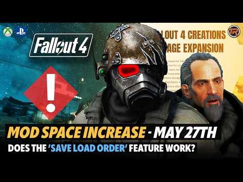 Fallout 4 Mod Storage Increase - ‘Save Load Order’ Feature