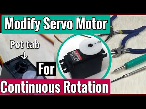 How to Modify a Standard Hi-Tech HS311 Servo Motor for Continuous Rotation and Speed Control
