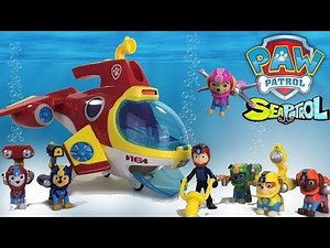 Match Paw Patrol Sea Patroller Toys Underwater Rescue Mission!