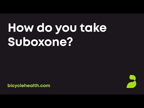 How do you take Suboxone?
