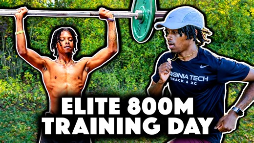 NCAA All-American Virginia Tech half-miler Christian Jackson (1:44 800m PB) goes through a two-workout day as he builds toward the indoor season. | TRACK: All-Access