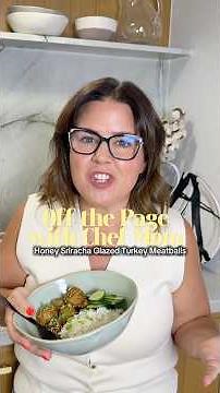 Honey Sriracha Glazed Turkey Meatballs 🍯 Gluten-Free Meal Prep | Off the Page with Chef Mom