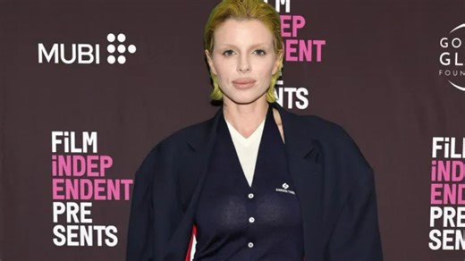 Julia Fox is unrecognizable with makeunder as she swaps naked dresses for jeans