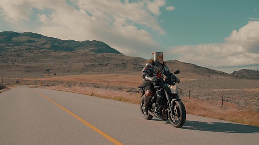 Solaire Dark Souls Cosplay Motorcycle Ride