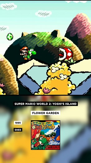 🎮Super Mario World 2: Yoshi's Island - Flower Garden🎵 #games #videogames #yoshisisland #yoshiisland #supermario #mario #nintendo #supernintendo #snes #soundtrack #theme #gamesoundtrack #ost #gamemusic