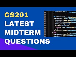 CS201 MIDTERM LATEST PAST PAPER QUESTION