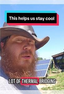 The hotter the house gets, the more solar energy it takes to cool. #offgrid #OffGridLiving #offgridlife #solar #solarpower #Hot | The Off-Grid Guru