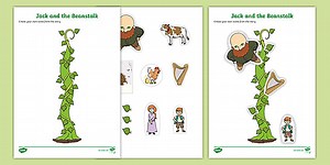 Jack and the Beanstalk Cutting Skills Activity