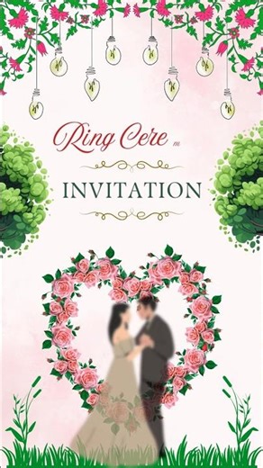 Wedding invitation #canva #tutorial #design #shorts