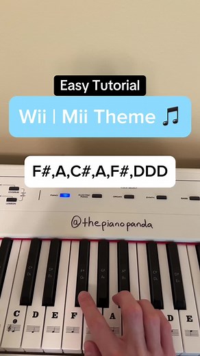 Wii - Mii Theme piano tutorial! Beginner/easy Follow for more piano tutorials! Any song requests? Let me know in the comments! . . #piano #tutorial #wii #mii #nintendo #tipsandtricks #pianocover #learnpiano #foryoupage