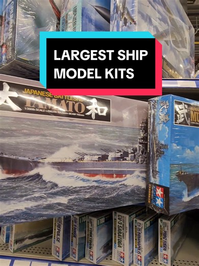 ⚓️ LEGENDS WERE ROAMING OUR OCEANS, AND YOU CAN GET A PIECE OF HISTORY ⛵️ Here are some of the largest ship model kits in our store! #tamiya #fleet #modelship #modelkit #scalemodel