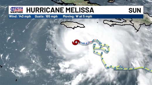 The INCREDIBLE path of Hurricane Melissa! | 13abc