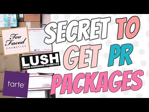 How to Get PR Packages - Free Products (SECRETS)