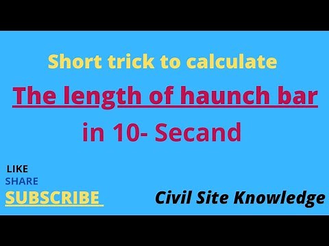 How to calculate the cutting length of Haunch Bar