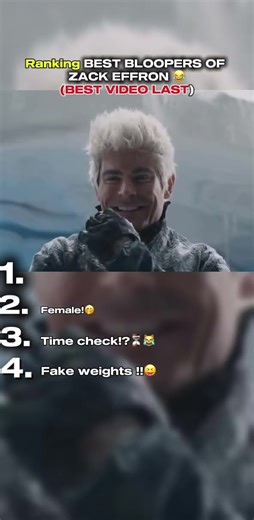 RANKED BEST BLOOPERS OF ZACK EFFRON😹🤌🏻💀