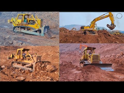 Big machinery in action ||Dozer Working ||Excavator excavation work