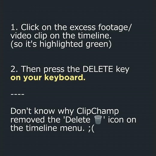 [ClipChamp Tutorial] How to DELETE a footage/video clip in ClipChamp (2024)