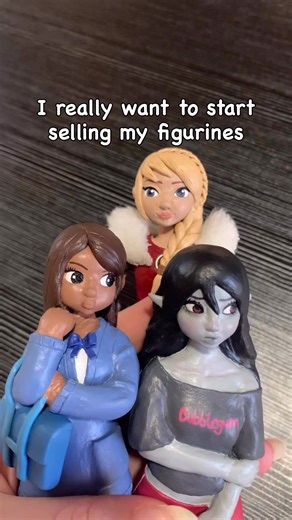 PART 1 of mold making! Now guys this isnt to say I’m NEVER going to sell custom clay figurines, this is just for now, and hopefully I can figure out how I can make each piece faster cus 2 weeks is long 🫠#polymerclay #clayart #clayfigure #polymerclayart #polymerclayartist