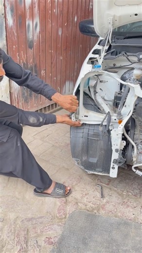 Full Process Restoring a Totaled Car by a Local Mechanic #automobile #autorestoration #dentrepair