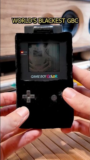 The World's Blackest Gameboy Color in Musou Black