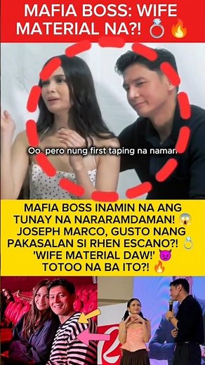 JOSEPH MARCO & RHEN ESCANO, MAY AMINAN NA! 😱 WIFE MATERIAL O GIMMICK? 💍🔥 #MAFIA #VIRAL #RHENSEPH
