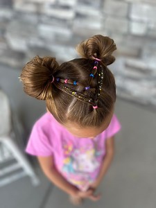 21K views · 404 reactions | Give me all of the pigtail hairstyles with the cutest details! I love the elastics, glitter, little buns. 濾 | Easy Toddler Hairstyles | Facebook