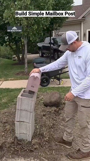 1.7M views · 7K reactions | Simple Mailbox Post #mailbox #gobuildstuff | Go Build Stuff | Facebook
