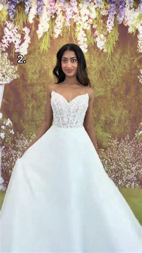 Which wedding dress would you choose? #shorts