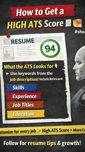 How to Get High ATS Score Resume 📄💯