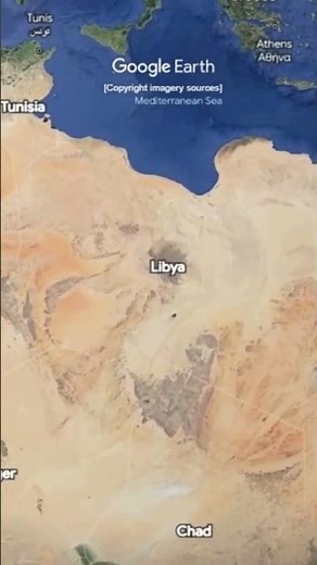 "Libya 🌍 Expedition: Google Earth Zoom Across 1,759,540km! #ExploreLibya"