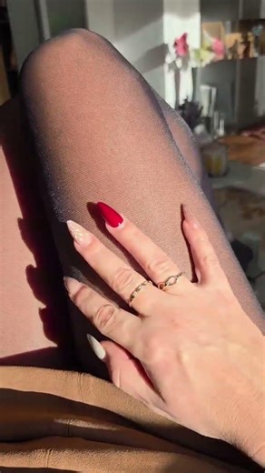 Feel the pantyhose underneath #nylon #asmr #heels #she #tearing #tearingvideo