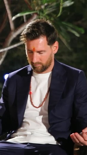 Instant Bollywood on Instagram: "A first encounter with India 🇮🇳 At Vantara, Messi immerses himself in puja, meditation, and ancient traditions—captivated by the soul of India."