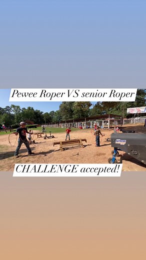 Roping challenge! Peewee Vs Senior. H.B.P for the win! #roping #rodeotrail #peweerodeo #breakawayroping #calfroping #countrykids #rodeo #rodeolife #nrsworld | Patton Ranch