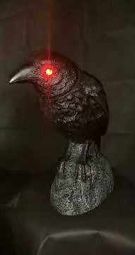 NEW Animatronic Head Turning Crow Animated Halloween Prop