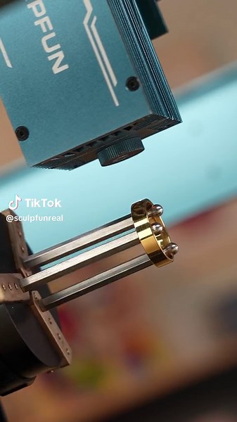 Laser Engraving Rings by Sculpfun IR 1064nm laser module & Sculpfun RA PRO MAX Chuck rotary. #sculpfunlaser #shorts #foryou #sculpfunchuck #sculpfun #DIY #laserengraving #lasercutter #smallbusiness #laserengravingmachine #laserengraver #sculpfunRApromax #sculpfun1064nmlaser #sculpfunsfa9 #privatecustomization