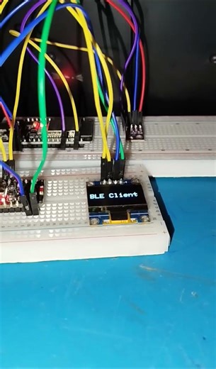 ESP32 BLE Server and Client #esp32 #shorts #reels #breadboard #electronic