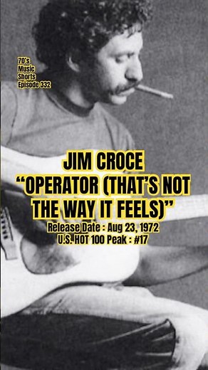 Jim Croce “Operator (That’s Not The Way It Feels)” #70s #70smusic #jimcroce