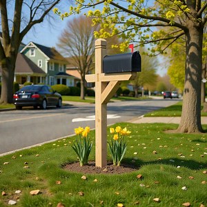 Wooden Mailbox Post Plans PDF | DIY Mailbox Stand Woodworking Plans | Outdoor Mailbox Post | Digital Download - Etsy UK