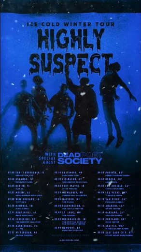 Highly Suspect - Ice Cold Winter Tour 2023