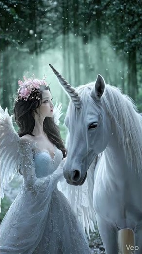 Girl and Unicorn in a Magical Forest 🦄✨ | Cinematic Fantasy Short Film (4K Ultra Realistic)