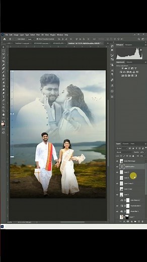 Double exposure in photoshop | how to make double exposure pre-wedding wedding