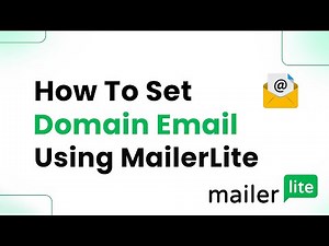 How to Set My Domain Email Using MailerLite (Step By Step)